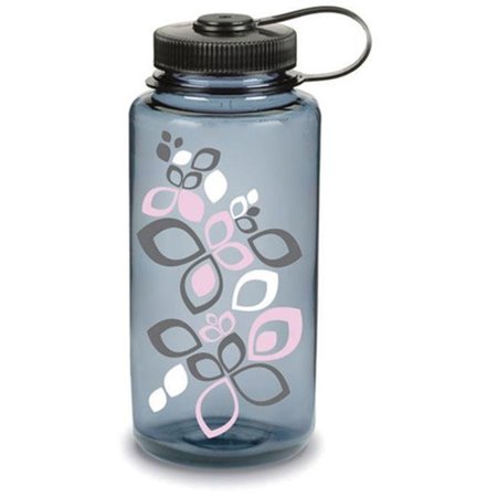 NALGENE Nalgene 570092 1 Quart Tritan Bloom Wide Mouth - Gray and Pink 570092